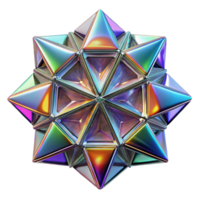 romantic dramatic A kaleidoscope of fractured, mirrored surfaces reflecting a spectrum of neon hues, bathed in a cool, diffused light. Surrealist style sharp png