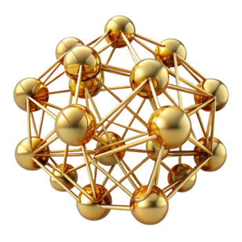 makellos ausgezeichnet ein Komplex Netzwerk von verwoben golden Fäden, fangen und reflektieren Licht, Erstellen ein Sinn von Tiefe png