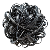 intense hypnotic A chaotic jumble of lines and scribbles, creating a sense of frenetic energy, in black and white with high contrast precision png