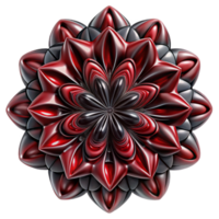 exquisite abstract A complex, fractal pattern, in shades of deep red and black, with high contrast and sharp details, lit by a single, focused light source original png