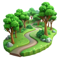 dramatic dazzling A winding path through a lush, green forest, dappled sunlight, Impressionist style, visible brushstrokes, masterfully captured png