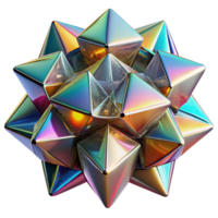 romantic stunning A dynamic, abstract composition of fragmented, mirrored surfaces, reflecting distorted geometric shapes, with a bright, multi colored light source elite png