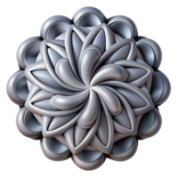 nostalgic dramatic A complex fractal pattern, rendered in shades of grey, with a subtle texture and a deep, three dimensional appearance professional png
