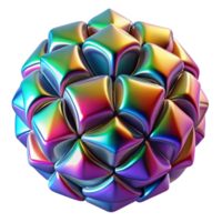 alluring celebrated A dynamic field of tessellating geometric shapes, with a metallic texture and a vibrant, rainbow color scheme. Global illumination png