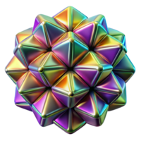 melancholic impressive A dynamic field of tessellating geometric shapes, with a metallic texture and a vibrant, rainbow color scheme. Global illumination masterfully captured png