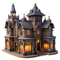 splendid passionate futuristic A sprawling art nouveau mansion with intricate ironwork and stained glass, dramatic chiaroscuro lighting, art nouveau style expertly shot png