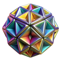 fascinating modern A dynamic field of tessellating geometric shapes, with a metallic texture and a vibrant, rainbow color scheme. Global illumination sharp png