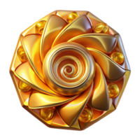 remarkable elegant Golden ratio spirals made of interconnected, glowing, crystalline shards, with a volumetric lighting setup and a touch of chromatic aberration premium png
