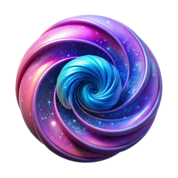 underbar dynamisk barock en dynamisk, virvlande massa av partiklar, liknar en galax, i en vibrerande, kosmisk Färg palett, med en ljus, central ljus källa 4k png