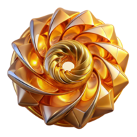 striking unforgettable Golden ratio spirals made of interconnected, glowing, crystalline shards, with a volumetric lighting setup and a touch of chromatic aberration png