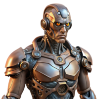 dynamic captivating A cyborg with intricate mechanical augmentations, dark and gritty style high resolution png