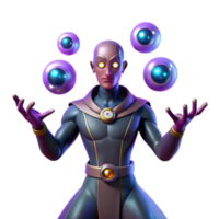 enchanting peaceful rustic A powerful psychic, eyes glowing with energy, levitates objects with their mind. Dramatic, ethereal lighting. Superhero sci fi style high resolution png