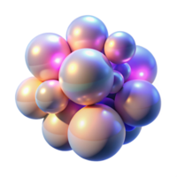 extraordinary memorable A cluster of luminous orbs in varying sizes and colors, emitting a soft, ambient glow, dreamlike lighting with soft focus, Surrealist style png