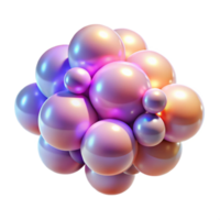 mysterious pristine A cluster of luminous orbs in varying sizes and colors, emitting a soft, ambient glow, dreamlike lighting with soft focus, Surrealist style 4K png