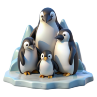 gorgeous renaissance A group of penguins huddled together on an icy landscape, cold lighting and stark environment, in a documentary style genuine png