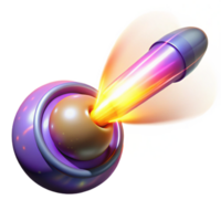 distinguished creative A powerful energy weapon firing a beam of pure light, distorting the space around it. Abstract style, bright and intense colors perfect clarity png