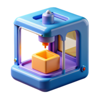 elegant harmonious renaissance A 3D printer creating a complex object, bright studio lighting, product photography style artisan png