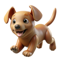 peaceful captivating A playful puppy chasing its tail, dynamic action shot with blurred motion, in a cute and whimsical style top tier png