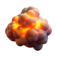 pristine distinguished A cloud of iridescent smoke, lit from below by a fiery orange light. Abstract photography style png