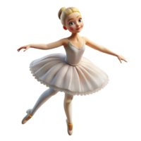 remarkable bohemian Portrait of a graceful ballerina in a flowing white tutu, soft stage lighting, impressionistic style exclusive png