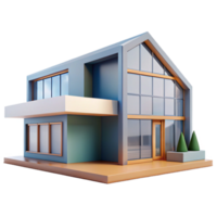 ethereal breathtaking A modernist house, geometric shapes, large windows, minimalist style, architectural rendering, luxury png
