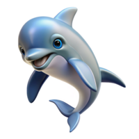 signature bohemian Portrait of a playful dolphin leaping out of the water, bright sunlight, photographic style studio quality png