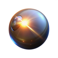 distinguished surreal A single, glowing orb emitting a beam of light, dramatic lighting with lens flares, Science Fiction style detailed png