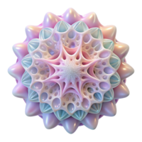 sumptuous ethereal renaissance A delicate, intricate lace like pattern, formed by particles of light, in a soft, pastel color palette, with diffuse lighting high resolution png
