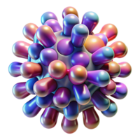 energetic magnificent A swarm of nanobots forming a complex, dynamic shape, illuminated by a shifting spectrum of colors, rendered in a microscopic, abstract style fine detail png