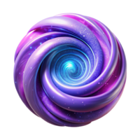 peaceful captivating A dynamic, swirling mass of particles, resembling a galaxy, in a vibrant, cosmic color palette, with a bright, central light source detailed png