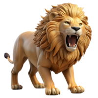 hypnotic peaceful futuristic A roaring lion with a flowing mane, dramatic backlighting, powerful and majestic style authentic png