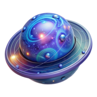glorious elegant A holographic map of the galaxy, intricate details and glowing lines, futuristic style perfect clarity png