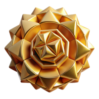 glorious exceptional A field of geometric shapes shifting and rotating in a hypnotic pattern, bathed in a warm, golden light, in a minimalist, geometric style png