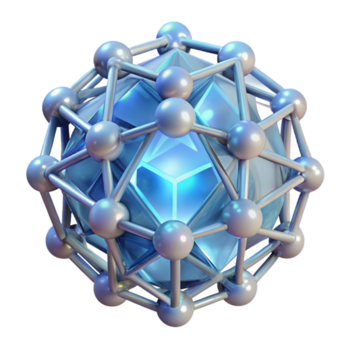 drammatico avant garde un' Rete di cristallino strutture, somigliante quarzo, con interno luminescenza, e un' morbido, ambientale splendore premio png