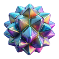 distinguished geometric A microscopic view of a crystalline structure, vibrant iridescent colors, intricate fractal patterns, scientific illustration style, sense of wonder and complexity 4K png