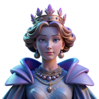 picturesque abstract Portrait of a majestic queen with an elaborate crown and flowing gown, illuminated by dramatic chiaroscuro lighting, rendered in the style of a Baroque painting expertly shot png
