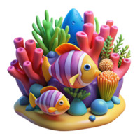 mesmerizing mysterious contemporary A vibrant coral reef teeming with colorful fish, underwater photography style, bright and saturated colors premium png