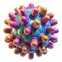 gorgeous standout A swarm of nanobots forming a complex, dynamic shape, illuminated by a shifting spectrum of colors, rendered in a microscopic, abstract style png