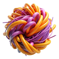 magnificent memorable A chaotic jumble of lines and scribbles, with a raw, energetic style, in bold, contrasting colors, spotlighted png