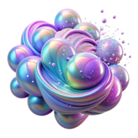 captivating impressionist A field of shimmering, iridescent particles, floating and swirling, in a magical, enchanting style luxury png