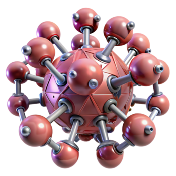 wonderful rare A swarm of nanobots assembling a complex structure, intricate details visible in each individual bot, illuminated by a scanning electron microscope, scientific illustration style png