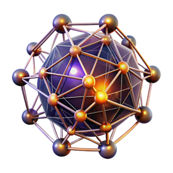 majestuoso reflexivo victoriano un complejo red de interconectado, brillante líneas y nodos, pulsante con energía, debajo un dramático, contrastando ligero. futurista estilo perfecto png