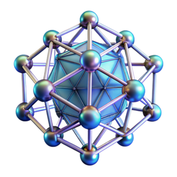 deslumbrante nostálgico tropical uma complexo rede do interligado linhas e nós, brilhando com a interior luminescência, formando uma dinâmico, sempre mudança estrutura. cyberpunk estilo afiado png