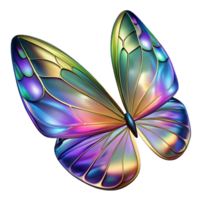 radiant unparalleled A close up of a butterfly wing, iridescent scales, vibrant colors, abstract patterns, png
