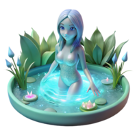 alluring tranquil coastal A powerful druid shapeshifting into a wolf under the light of a full moon, cool, ethereal lighting, fantasy art style handcrafted png