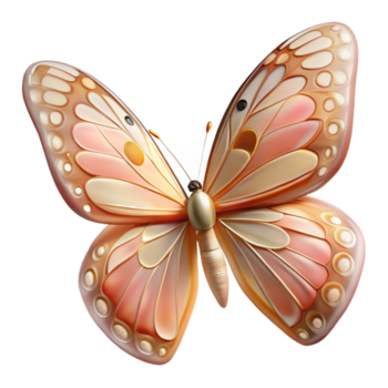 notable surreal Portrait of a delicate butterfly with intricate wing patterns, illuminated by soft sunlight, in a macro photography style crisp png