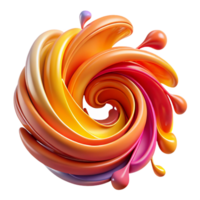 impressive melancholic traditional A dynamic composition of swirling brushstrokes and splatters, in a vibrant palette of warm colors, with a gestural, abstract expressionist style gallery standard png