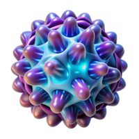 radiant geometric An intricate, fractal pattern, resembling a microscopic organism, with a vibrant, bioluminescent glow 8K png