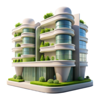 unforgettable urban A futuristic apartment complex with vertical gardens, sleek design, sustainable architecture, bright sunlight, utopian, studio quality png