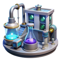 enchanting distinctive A futuristic laboratory, advanced scientific equipment, sterile, bright lighting, realistic style png